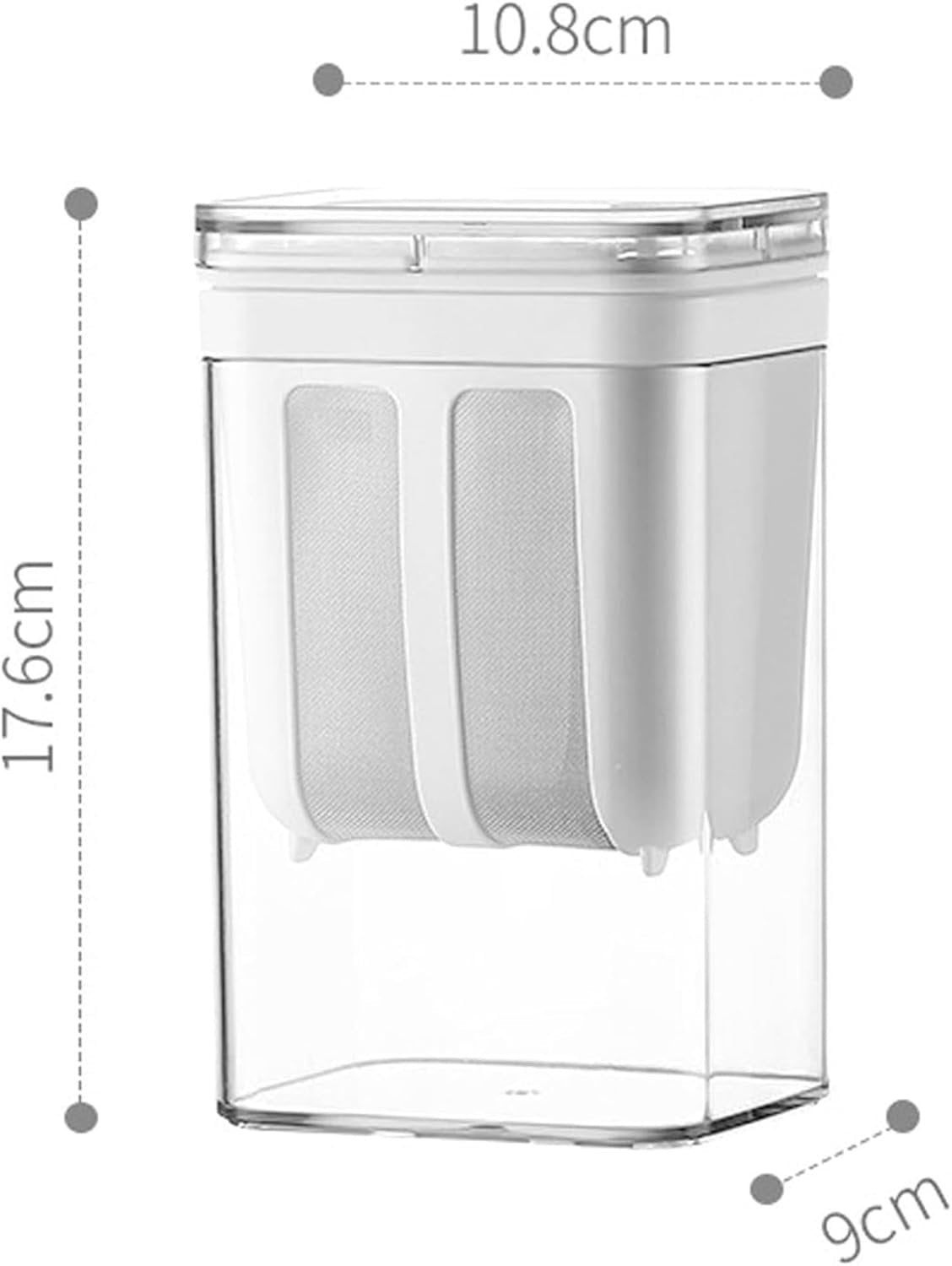 Yogurt Strainer 1400 ML ? Black Greek Yogurt Maker with Fine Mesh Filter, BPA-Free Container for Homemade Thick Yogurt, Cheese & Labneh