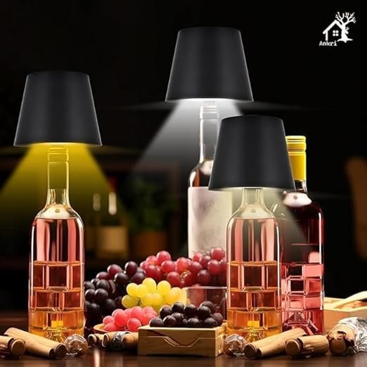 Wireless Bottle Lamp ? Rechargeable LED Bottle Light with Cork Base, Portable Ambient Night Lamp for Home, Bedroom, Party & Outdoor Decor
