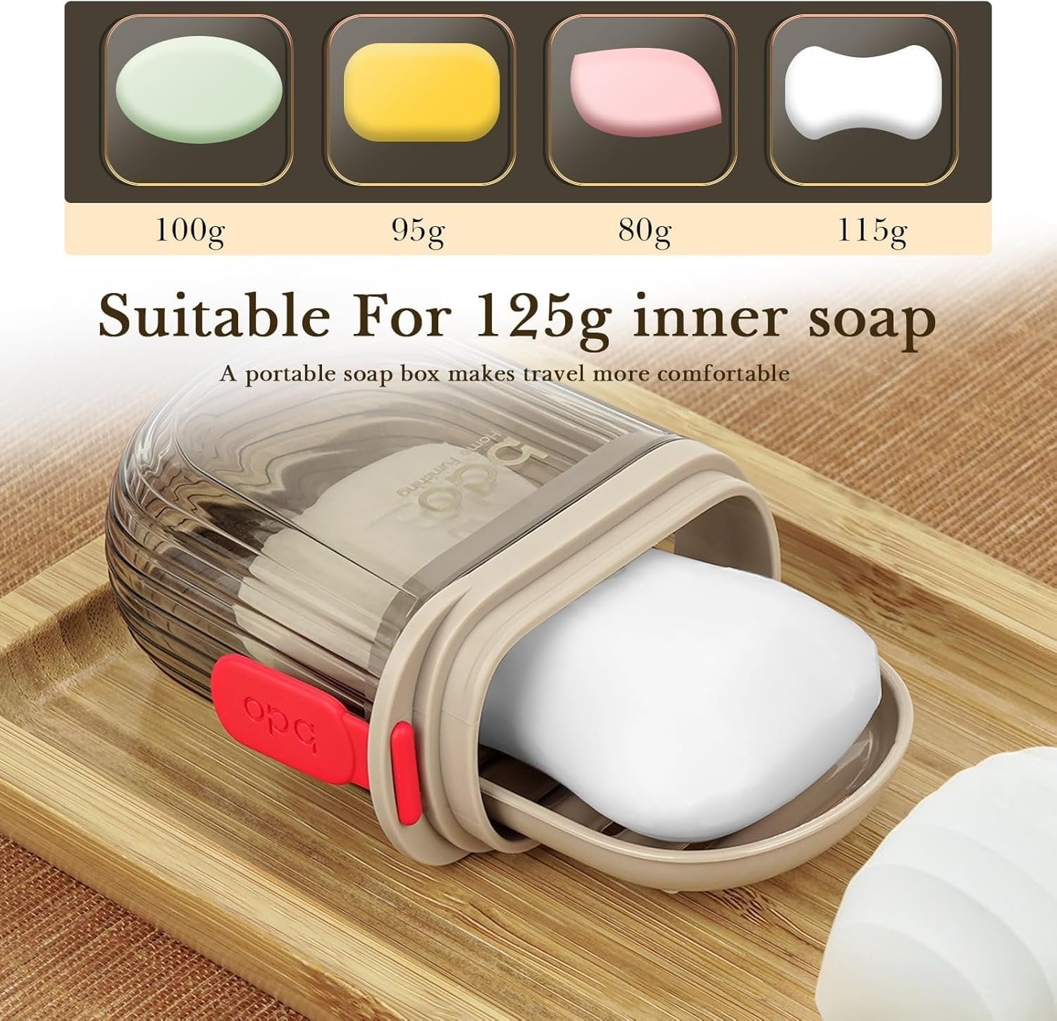 Transparent Travel Soap Case ? Leakproof Portable Soap Box with Lid, Compact Clear Soap Holder for Travel, Gym, Camping & Bathroom Use