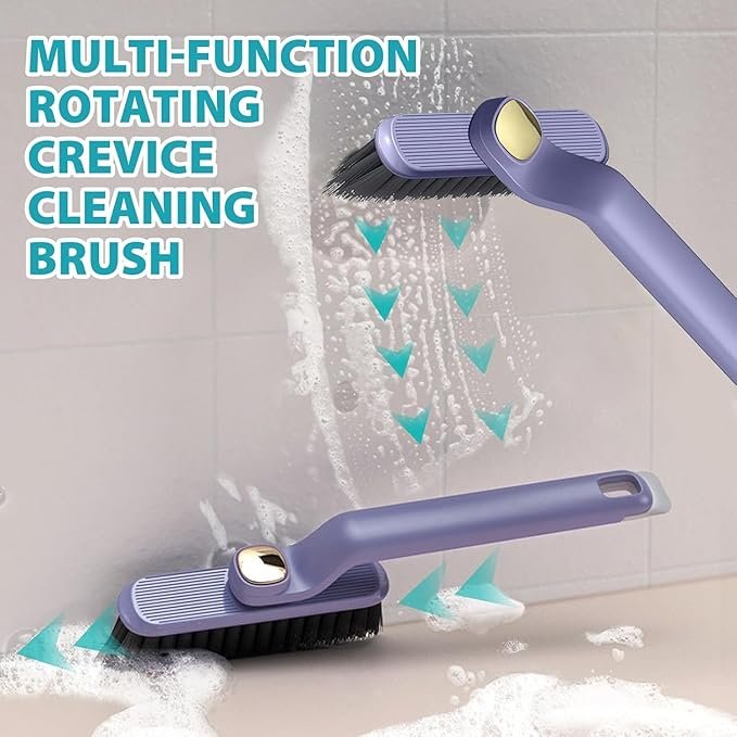 360? Gap Cleaning Brush ? Multipurpose Narrow Crevice Brush for Deep Cleaning Window Tracks, Sliding Doors, Keyboards & Kitchen Corners