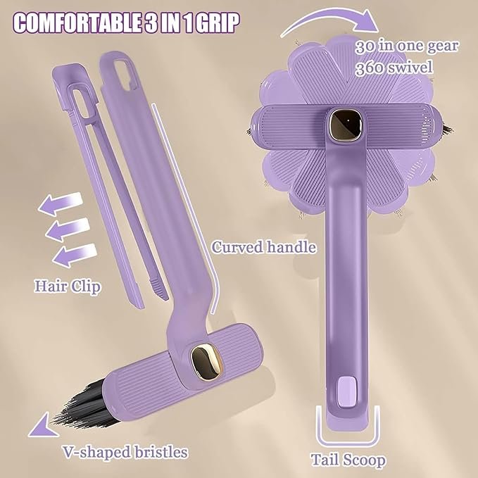 360? Gap Cleaning Brush ? Multipurpose Narrow Crevice Brush for Deep Cleaning Window Tracks, Sliding Doors, Keyboards & Kitchen Corners