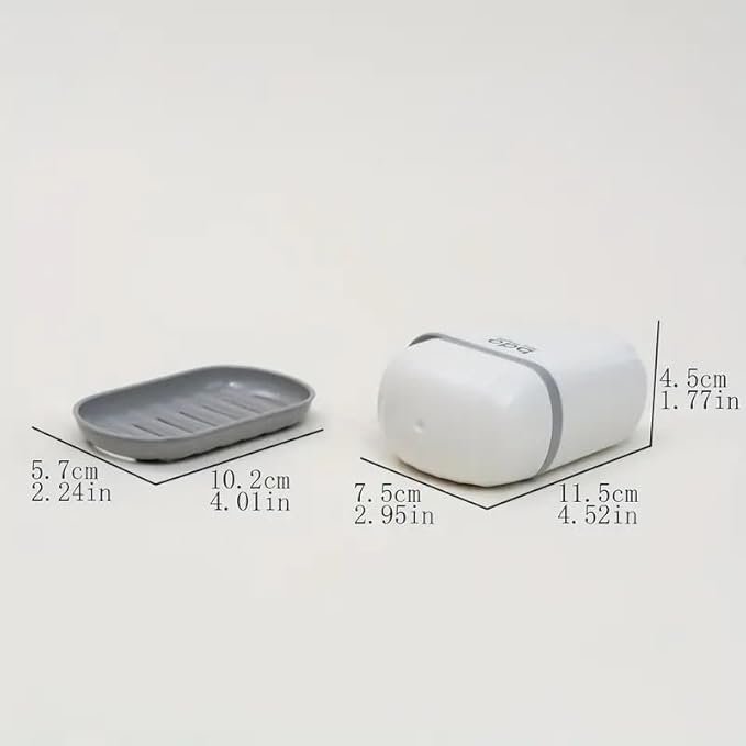 Travel Soap Box Case ? Portable Soap Holder with Lid & Drain Tray | Leakproof, Durable & Compact Soap Container for Travel, Gym, Camping, Hiking & Bathroom Use