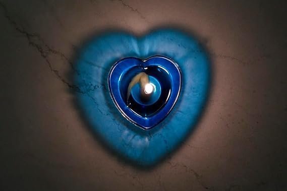 3D Reflection Diya ? LED Decorative Lamp for Home, Festival, Pooja & Diwali D?cor | Flameless Diya with Mirror Base for Temple & Decoration