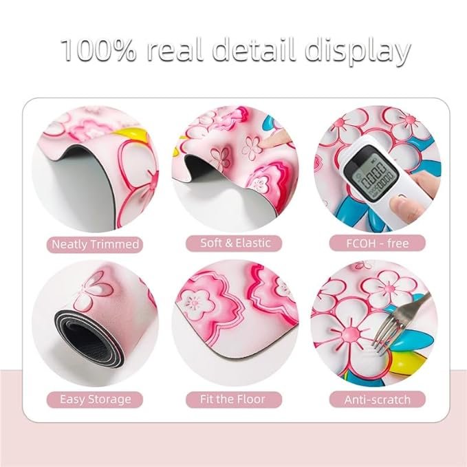 3D Bathroom Mat ? Non-Slip Absorbent Memory Foam Bath Rug with 3D Printed Design | Machine-Washable Plush Door Mat for Bathroom, Shower & Bedroom