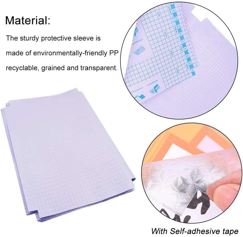 Book Cover ? Waterproof Reusable Book Protector for School, Office & Library Use | Adjustable Transparent Plastic Cover for Hardcover & Paperback Books