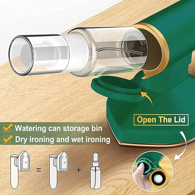 Professional Micro Steam Iron for Clothes ? Portable Handheld Garment Steamer with Fast Heat-Up | Ideal for Travel, Home & Quick Wrinkle Removal