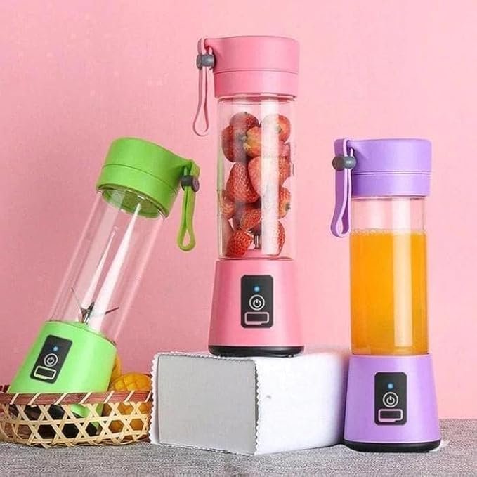6 Blade Portable USB Juicer Blender ? Rechargeable Smoothie Maker for Shakes & Juices | BPA-Free, Leak-Proof, Travel Friendly