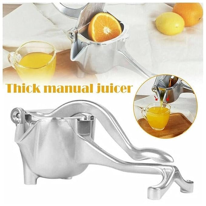 Aluminium Fruit Press Juicer ? Manual Hand Press Citrus & Pomegranate Juice Extractor | Heavy-Duty, Rust-Proof, Easy to Use & Clean