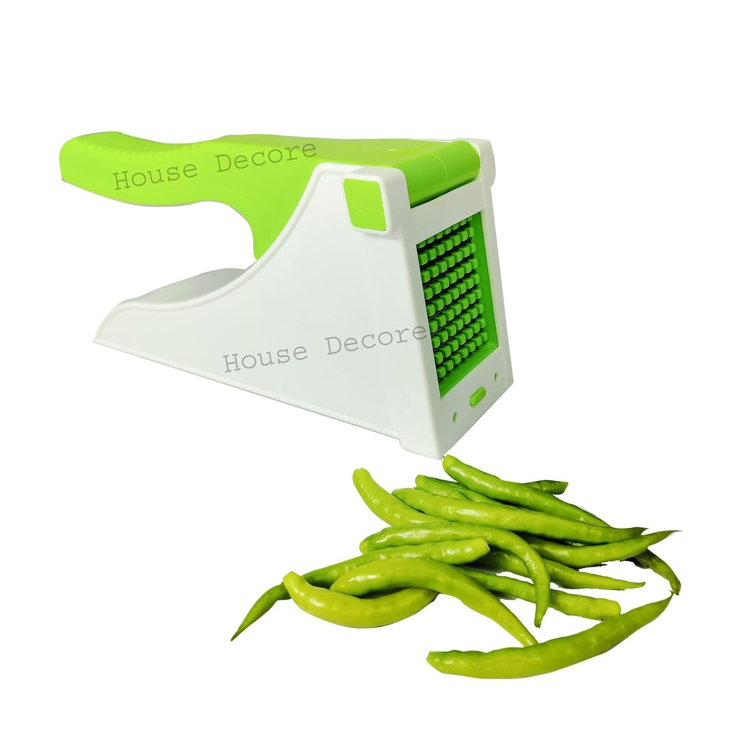 Stainless Steel Potato Chipser ? Manual French Fry Cutter & Vegetable Slicer with 2 Blades | Heavy-Duty Kitchen Tool for Chips, Fries & Veggies