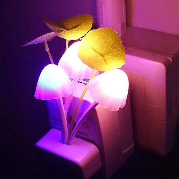 Mushroom Night Light Lamp ? Soft LED Glow Table Lamp for Kids, Bedroom, Nursery & Home D?cor ? Cute Silicone Mushroom Shape with Warm Light