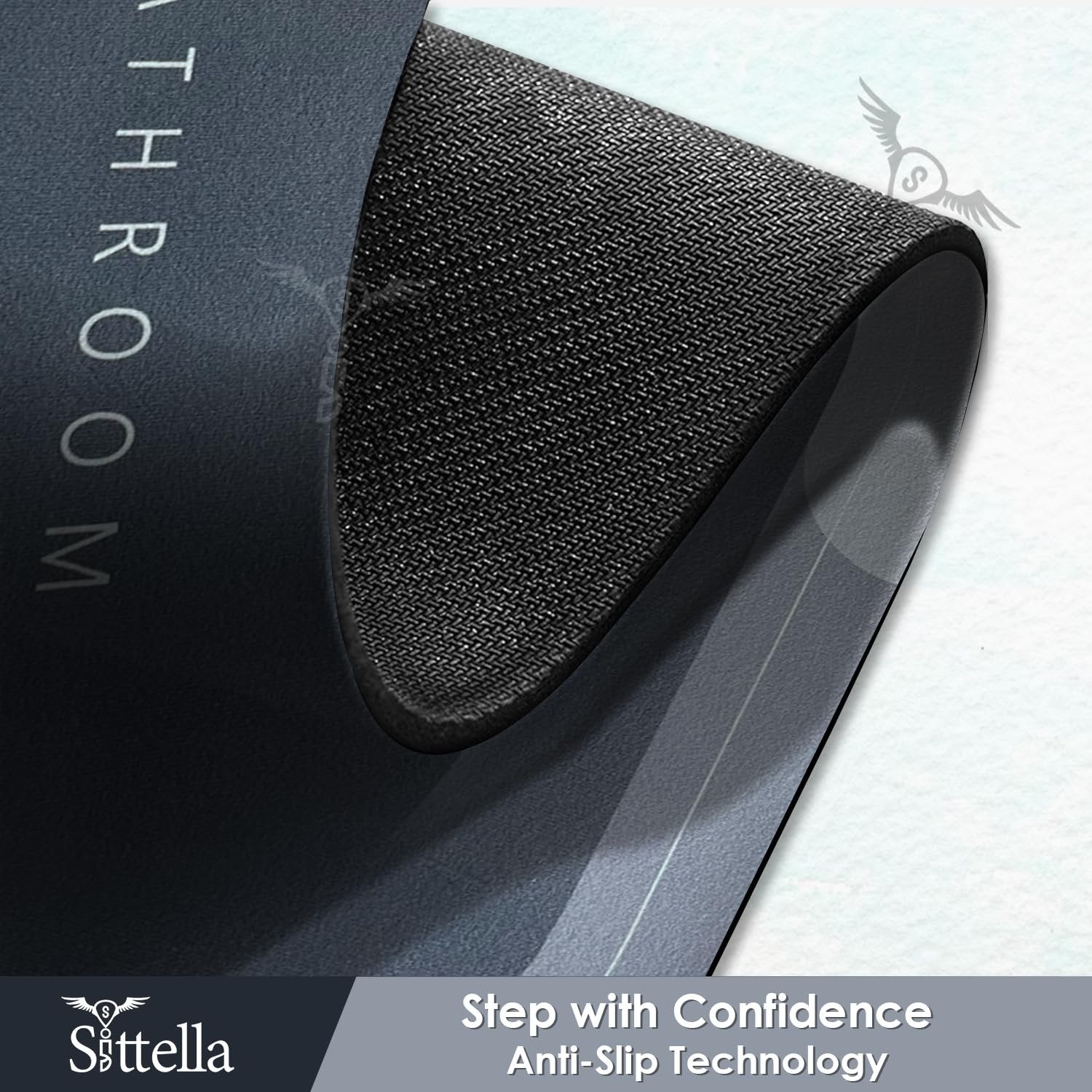 Bathroom Absorbing Mat | Super Absorbent Quick Dry Bath Mat with Anti-Slip Base | Soft & Durable Floor Mat for Bathroom, Toilet, Shower & Entryway