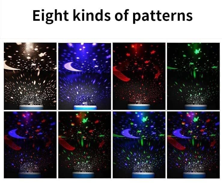 Star Master Night Light Projector | LED Rotating Galaxy Lamp with Stars & Moon Projection | USB/ Battery Powered Night Lamp for Kids Bedroom, Home & Gifts