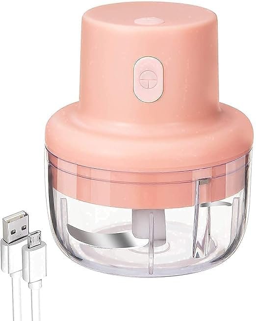Garlic Cutter 250ML | Manual Mini Chopper with Stainless Steel Blades | Hand-Pull Food Processor for Garlic, Onion, Nuts, Herbs & Baby Food