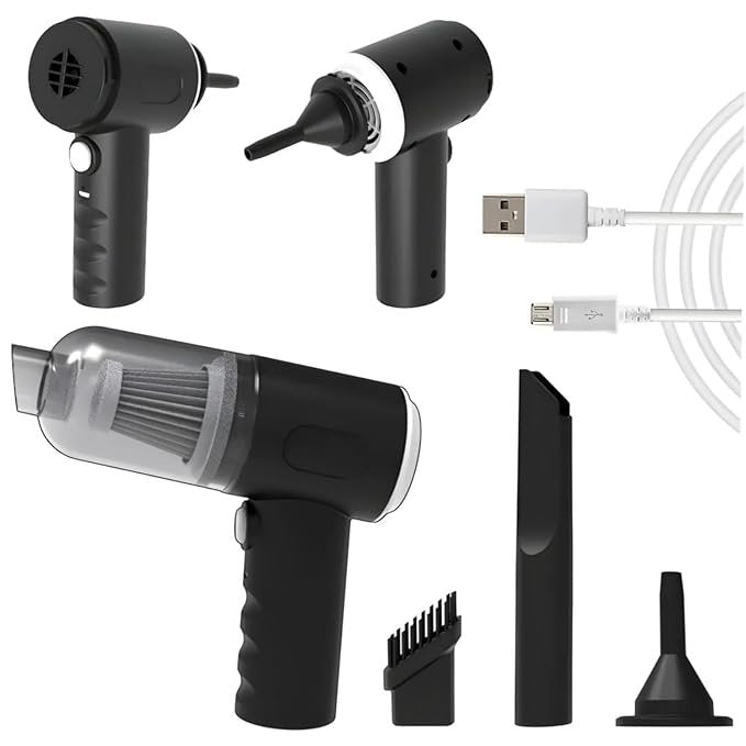 3-in-1 Vacuum Cleaner | Handheld, Stick & Blower Function | Powerful Suction with Multiple Attachments for Home, Car & Office Cleaning