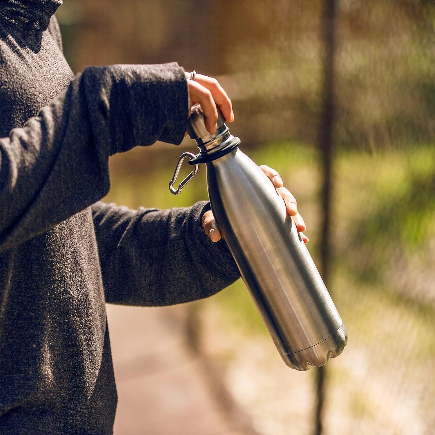 1000 ML Stainless Steel Hot & Cold Flask Bottle | Vacuum Insulated Thermos Water Bottle | Leak-Proof Travel Flask for Coffee, Tea & Cold Drinks