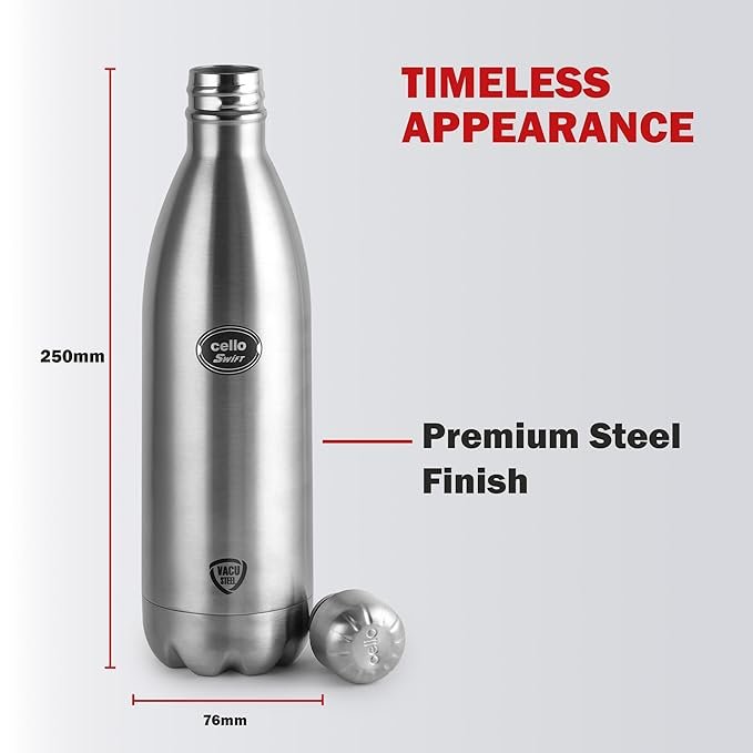 750ML Hot and Cold Water Bottle | Stainless Steel Vacuum Insulated Flask | Leak-Proof Thermos for Travel, Office & Outdoor Use