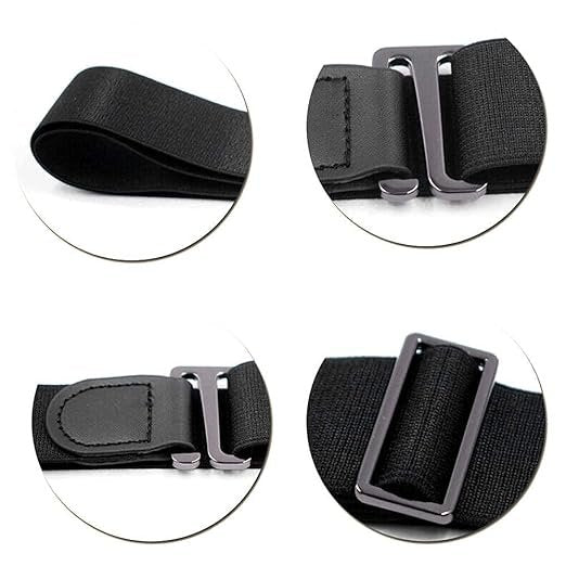 Shirt Tucker Belt | Adjustable Elastic Waistband Shirt Stay Belt for Men & Women | Prevent Shirt Untucking & Keep Shirt Tucked All Day
