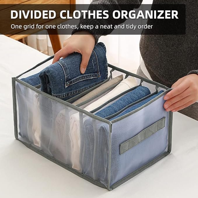 7 Compartment Storage Box | Multi-Section Organizer for Home, Office & Craft Supplies | Durable Plastic Container with Secure Lids