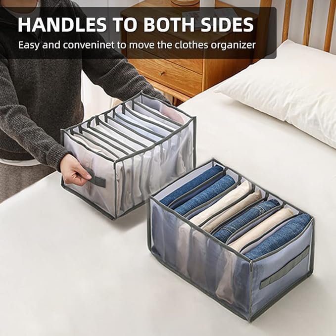 7 Compartment Storage Box | Multi-Section Organizer for Home, Office & Craft Supplies | Durable Plastic Container with Secure Lids