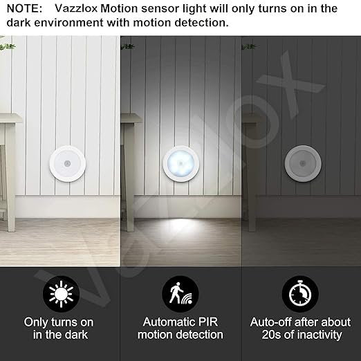 Body Induction Motion Sensor Light ? Rechargeable Wireless LED Night Light with Auto On/Off ? Stick-On Magnetic Wall Lamp for Hallway, Closet, Stair, Bedroom