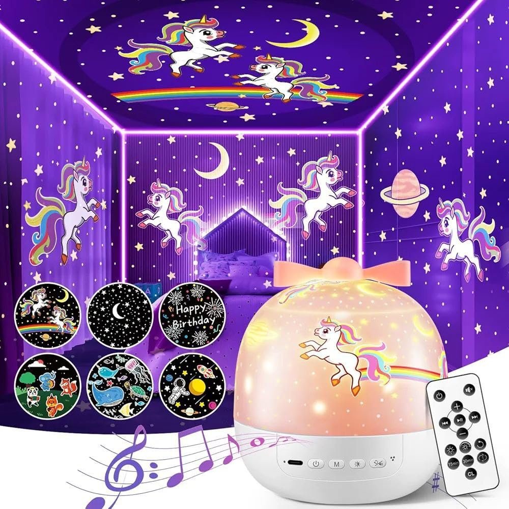Dream Galaxy Projector with Remote Control ? Starry Sky LED Night Light with Rotating Nebula Clouds, Color-Changing Modes, Timer & USB Rechargeable for Kids, Bedroom & Home Decor