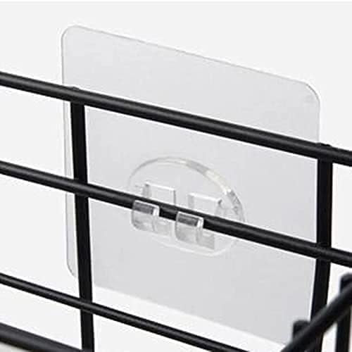 4 Hook Metal Wall Shelf ? Heavy-Duty Wall-Mounted Storage Rack with Hooks for Keys, Towels, Utensils & Accessories, Space-Saving Organizer for Kitchen, Bathroom & Entryway
