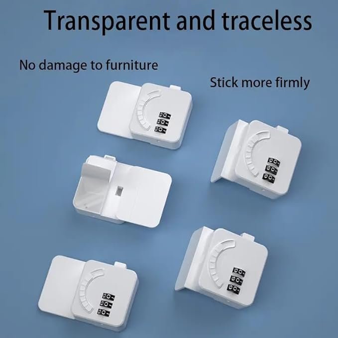 Baby Safety Password Keypad Door Lock ? Self-Adhesive Childproof Lock for Doors & Cabinets, No Drilling, Reusable with Combination Security, Easy Installation