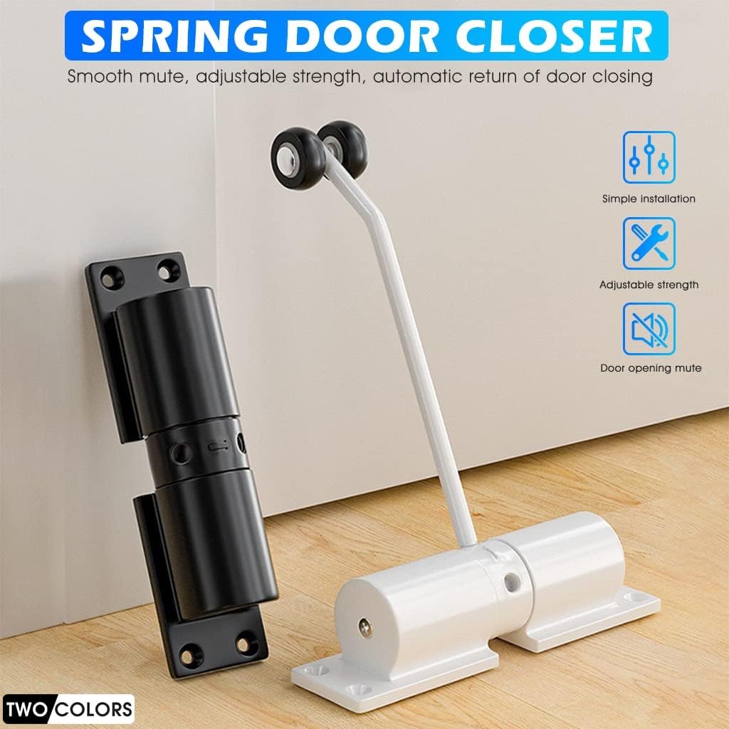 Automatic Door Closer ? Self-Closing Door Closer for Home & Office, Easy Installation, Adjustable Speed, Heavy-Duty Hydraulic Door Closer for Interior & Exterior Doors
