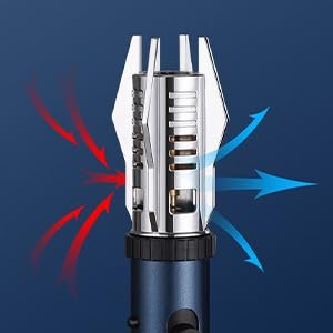 Jet Flame Lighter ? Refillable Butane Torch Lighter with Adjustable Flame, Windproof Metal Body for Kitchen, BBQ, Camping & Outdoor Use