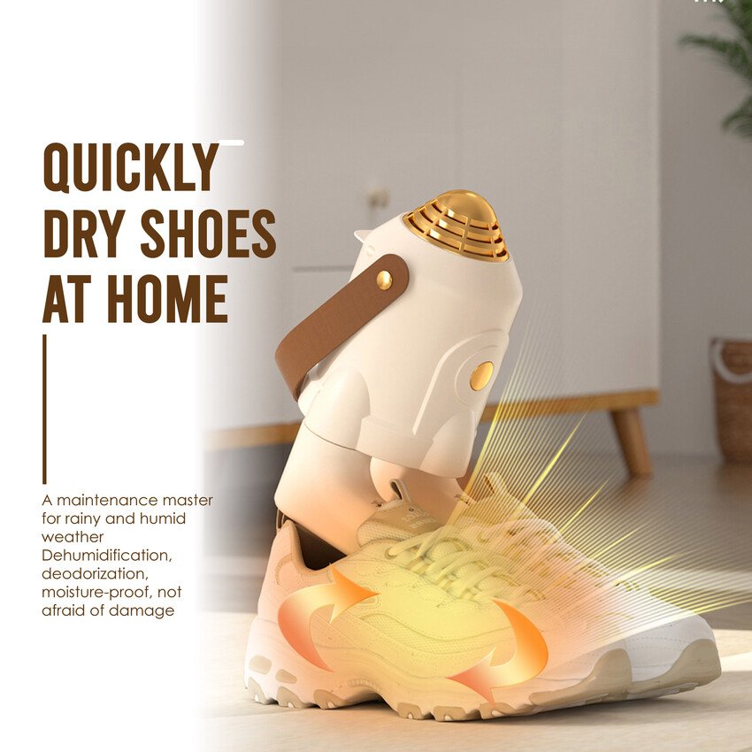 3 in 1 Shoe Dryer ? Electric Shoe, Glove & Boot Warmer with Adjustable Heat & Timer, Portable Deodorizing Dryer for Wet Footwear, Sports Shoes & Winter Gear