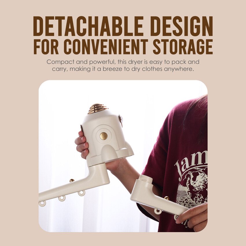 3 in 1 Shoe Dryer ? Electric Shoe, Glove & Boot Warmer with Adjustable Heat & Timer, Portable Deodorizing Dryer for Wet Footwear, Sports Shoes & Winter Gear