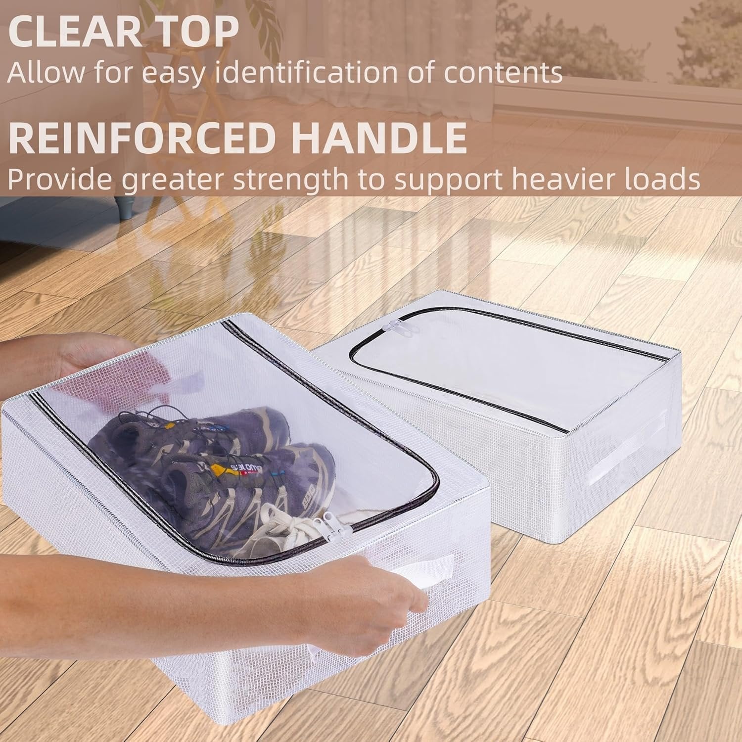 Shoe Storage Organizer ? Stackable Shoe Rack for Closet, Entryway & Bedroom, Space-Saving Shoe Shelf for Sneakers, Heels, Boots & More