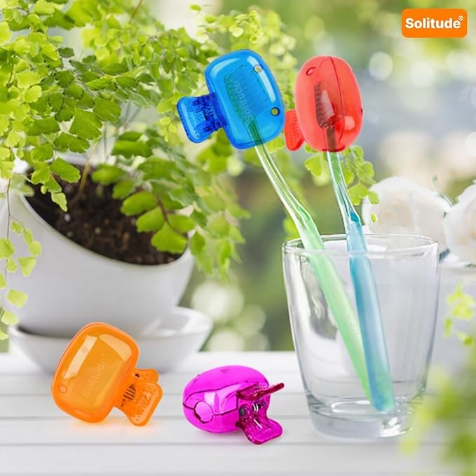 Toothbrush Head Cover ? Hygienic Protective Cap for Manual & Electric Toothbrushes, Travel-Friendly Toothbrush Protector, BPA-Free (Pack of 4/6/8)