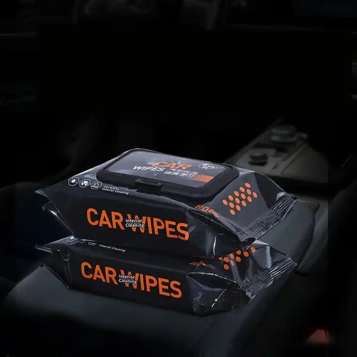Car Cleaning Wipes ? All-in-One Auto Detailing Wipes for Interior & Exterior | Dashboard, Glass, Leather, Vinyl, Plastic | Quick Clean & Shine | Pack of 30/50/100