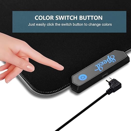 RGB Keyboard Mouse Pad (80?30 cm) ? Extended Gaming Mousepad with LED Lighting, Non-Slip Base, Soft Waterproof Surface, USB Powered for Desk Setup & Gamers