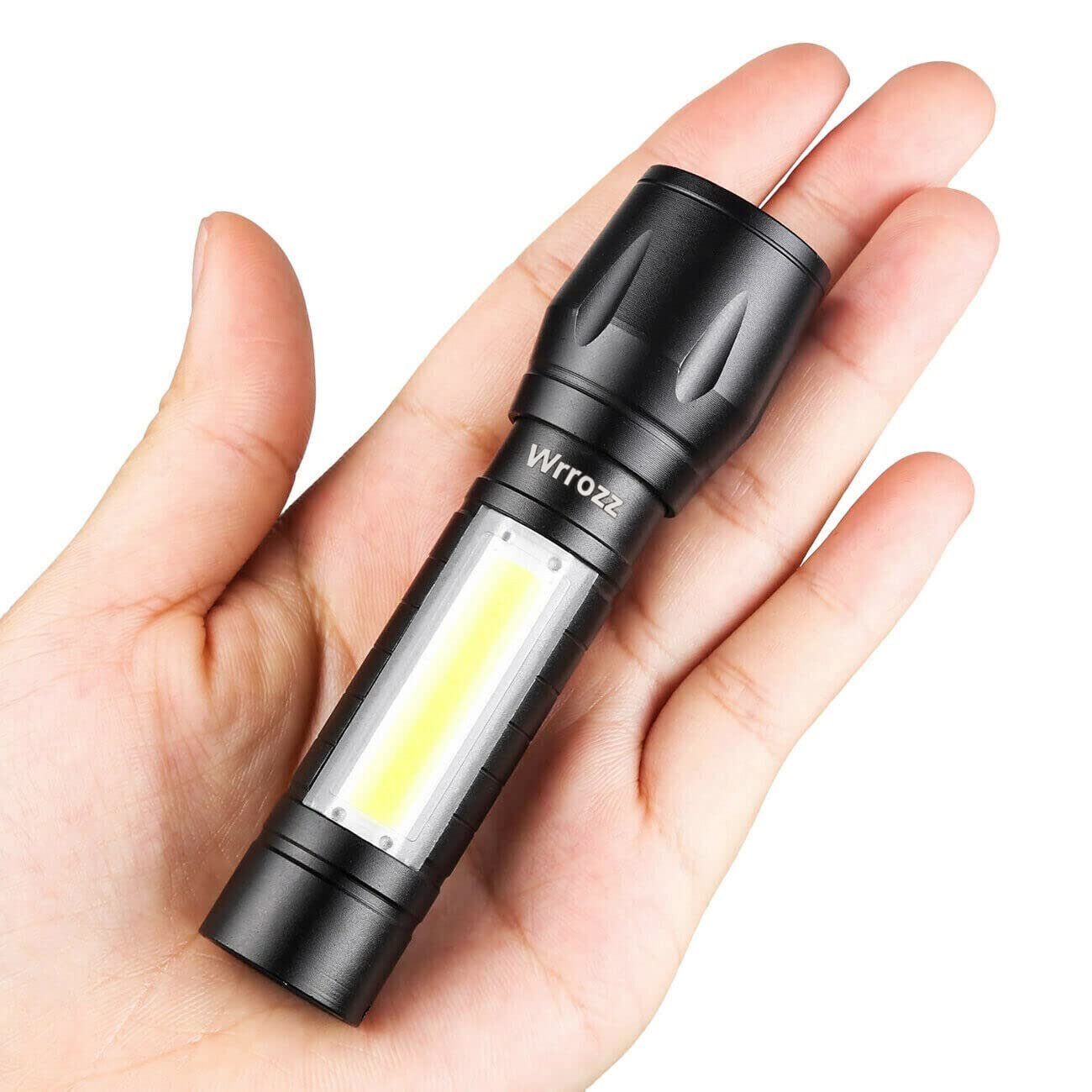 Rechargeable USB Mini Torch Light ? Compact LED Flashlight with Keychain Clip, USB Charging, Waterproof & Pocket-Sized for Travel, Camping & Emergency Use