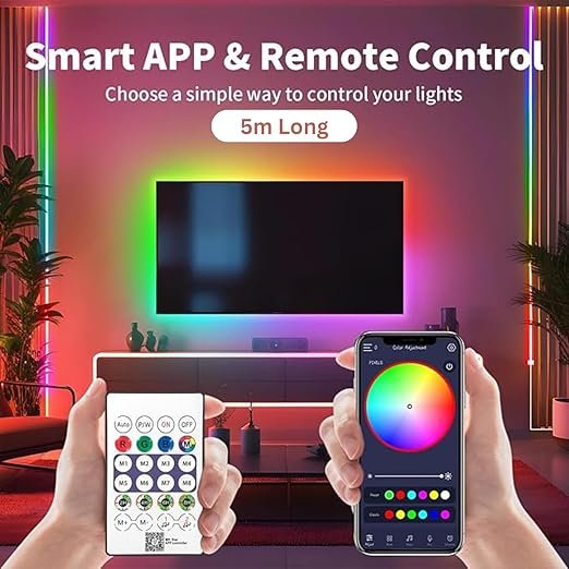 Remote Control RGB Light ? Multi-Color LED Light with Remote, 16 Color Modes, Dimmable Night Light for Bedroom, Party, Decor & Ambience Lighting