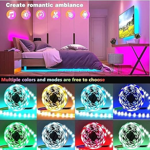 Remote Control RGB Light ? Multi-Color LED Light with Remote, 16 Color Modes, Dimmable Night Light for Bedroom, Party, Decor & Ambience Lighting