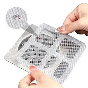 Shower Drain Mesh Sticker ? Disposable Hair Catcher Strainer for Bathroom Floor, Self-Adhesive Anti-Clog Drain Cover for Shower, Tub & Sink (Pack of 30)