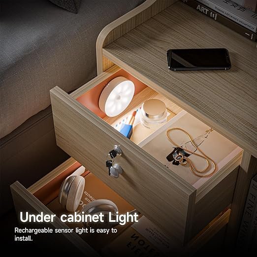 Body Induction Motion Sensor Light ? USB Rechargeable Wireless LED Night Light with Auto On/Off | Magnetic Wall Light for Closet, Stair, Kitchen, Bedroom & Hallway