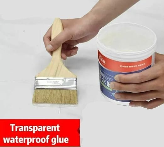 Waterproof Leak Repair Glue with Brush ? Fast-Drying, UV & Weather Resistant Sealant for Roofs, Pipes, Gutters & Outdoor Fixes | Easy Application