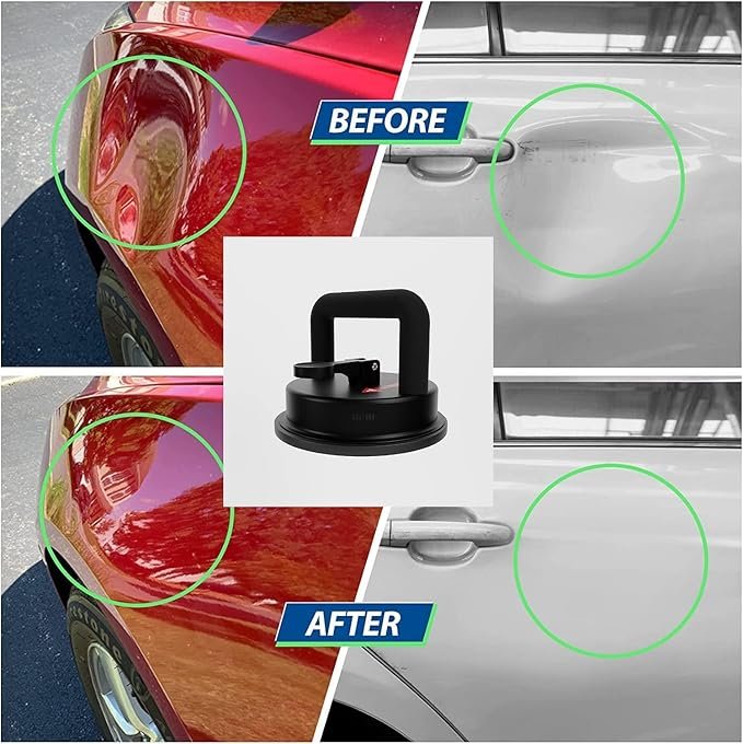 Car Dent Puller Suction Cup ? Heavy Duty Dent Remover Tool for Car Body Repair (Small & Big Size) ? Paintless Dent Repair Kit for Auto, Home, Glass, Tiles