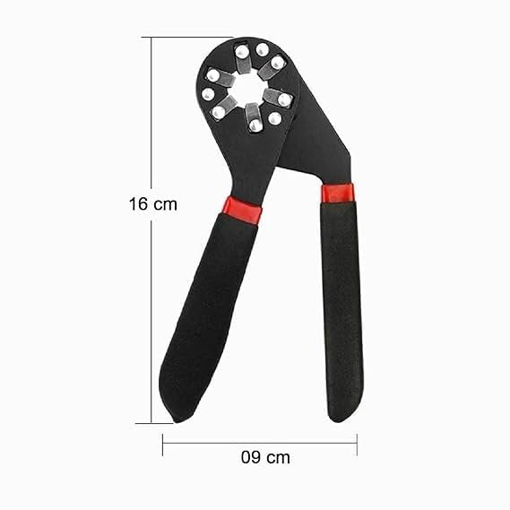 Hexagon Magic Wrench ? Universal Adjustable Double-Ended Wrench Tool, Fits 9?32mm Bolts, Multipurpose Spanner for Plumbing, Auto Repair, Home & DIY ? Self-Adjusting Grip Design