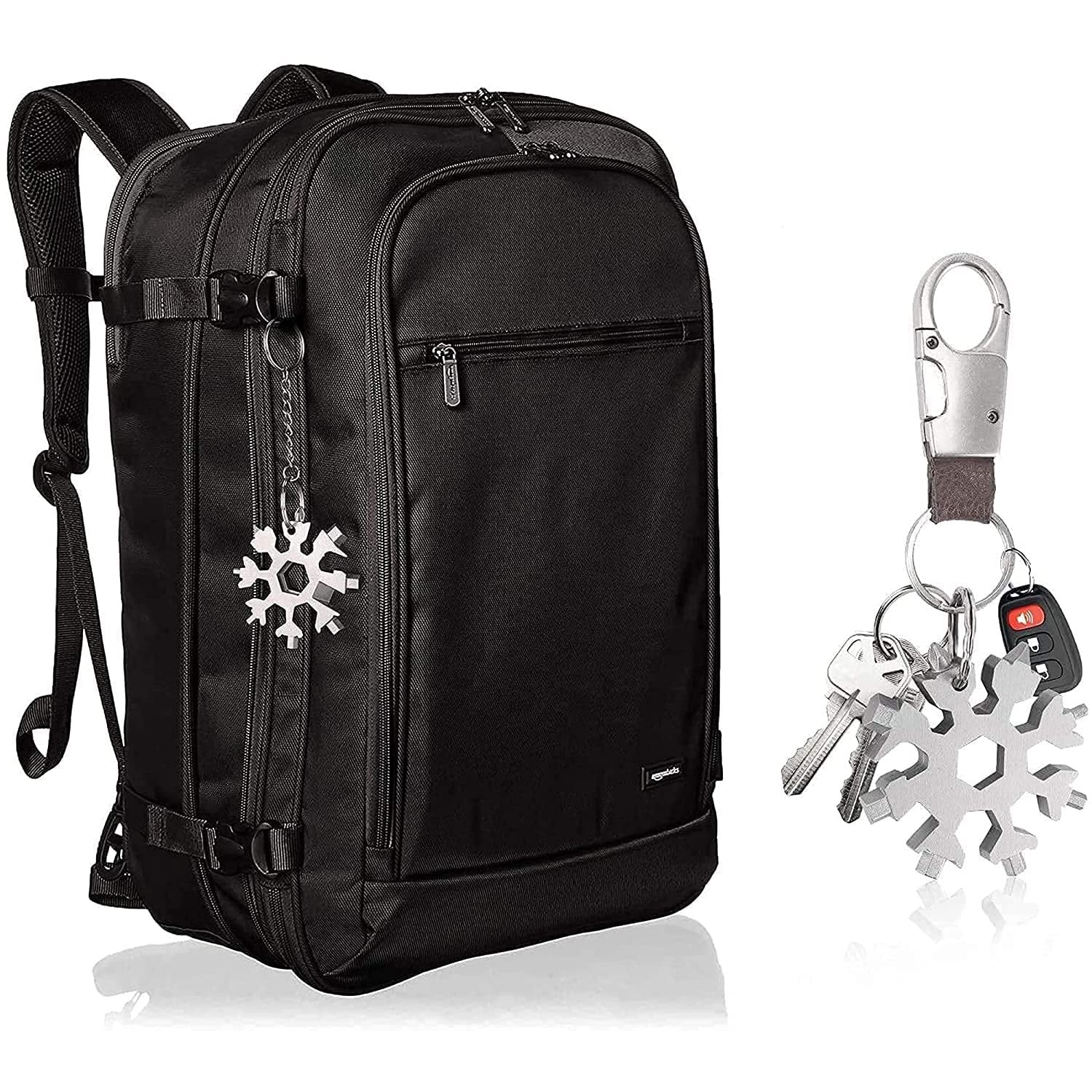 18-in-1 Snowflake Multi-Functional Tool | Stainless Steel Pocket Tool for Screwdriver, Bottle Opener, Wrench & Outdoor Gear | EDC Tool for Camping, Hiking & Travel