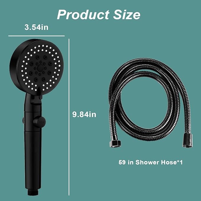 5 Gear Shower Head | Adjustable Water Flow with Multiple Spray Settings | High Pressure Shower Head for Bathroom