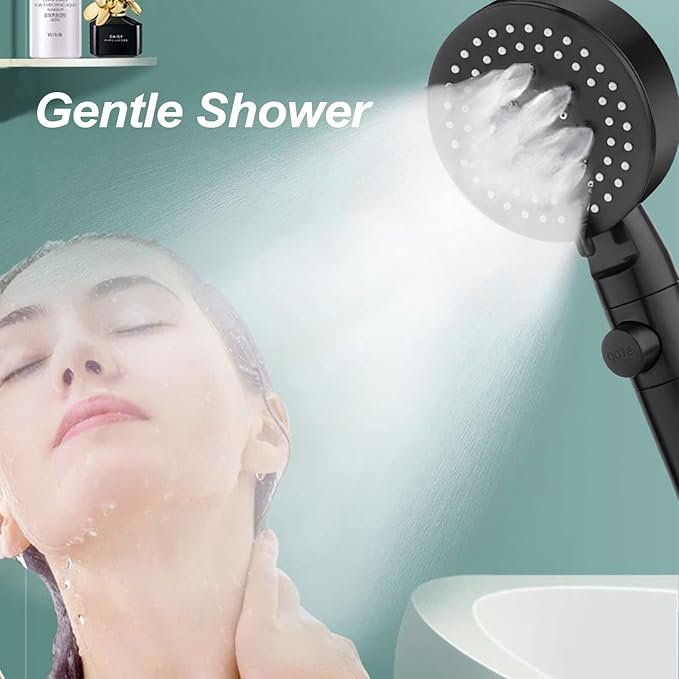 5 Gear Shower Head | Adjustable Water Flow with Multiple Spray Settings | High Pressure Shower Head for Bathroom