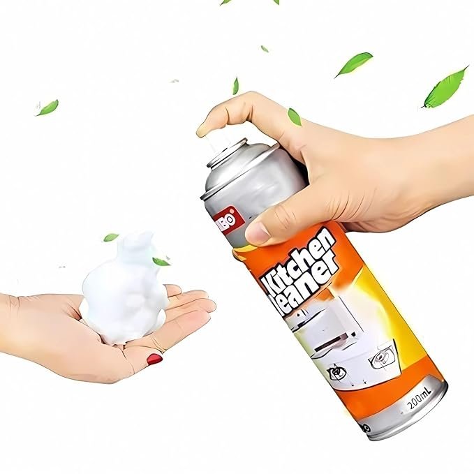 Kitchen Cleaner Foam 500ML ? Powerful Multipurpose Degreasing Spray for Stove, Chimney, Tiles & Countertops ? Instant Foam Cleaning Solution