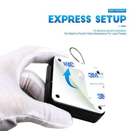 Punch-Free Automatic Door Closer ? No Drill Hydraulic Door Closer with Steel Wire Rope for Home, Office & Bathroom ? Self-Closing Device for Light to Medium Doors