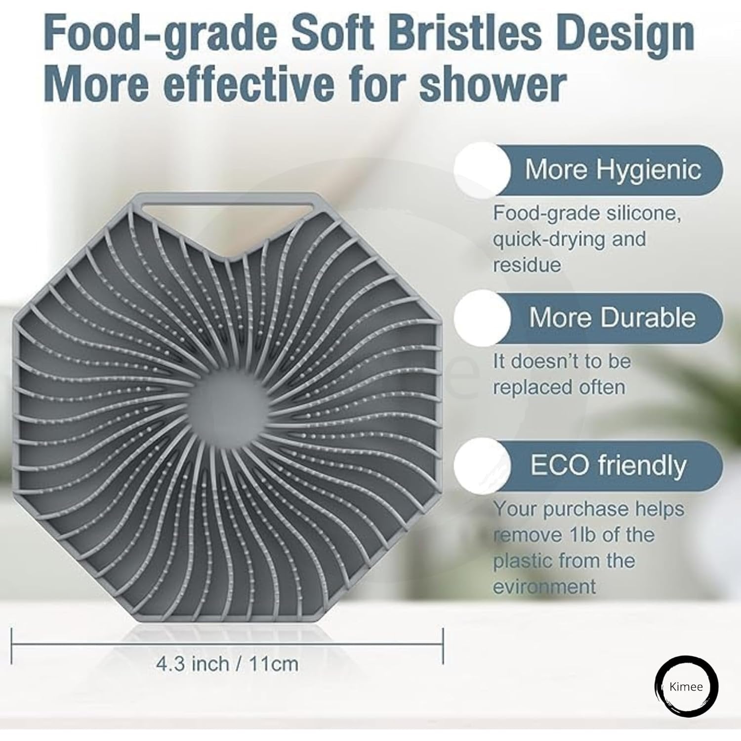 Mini Body Scrubber ? Soft Silicone Exfoliating Shower Brush for Face & Body, Gentle Skin Cleaner for Sensitive Skin, Portable & Quick-Dry Bath Tool for Men & Women