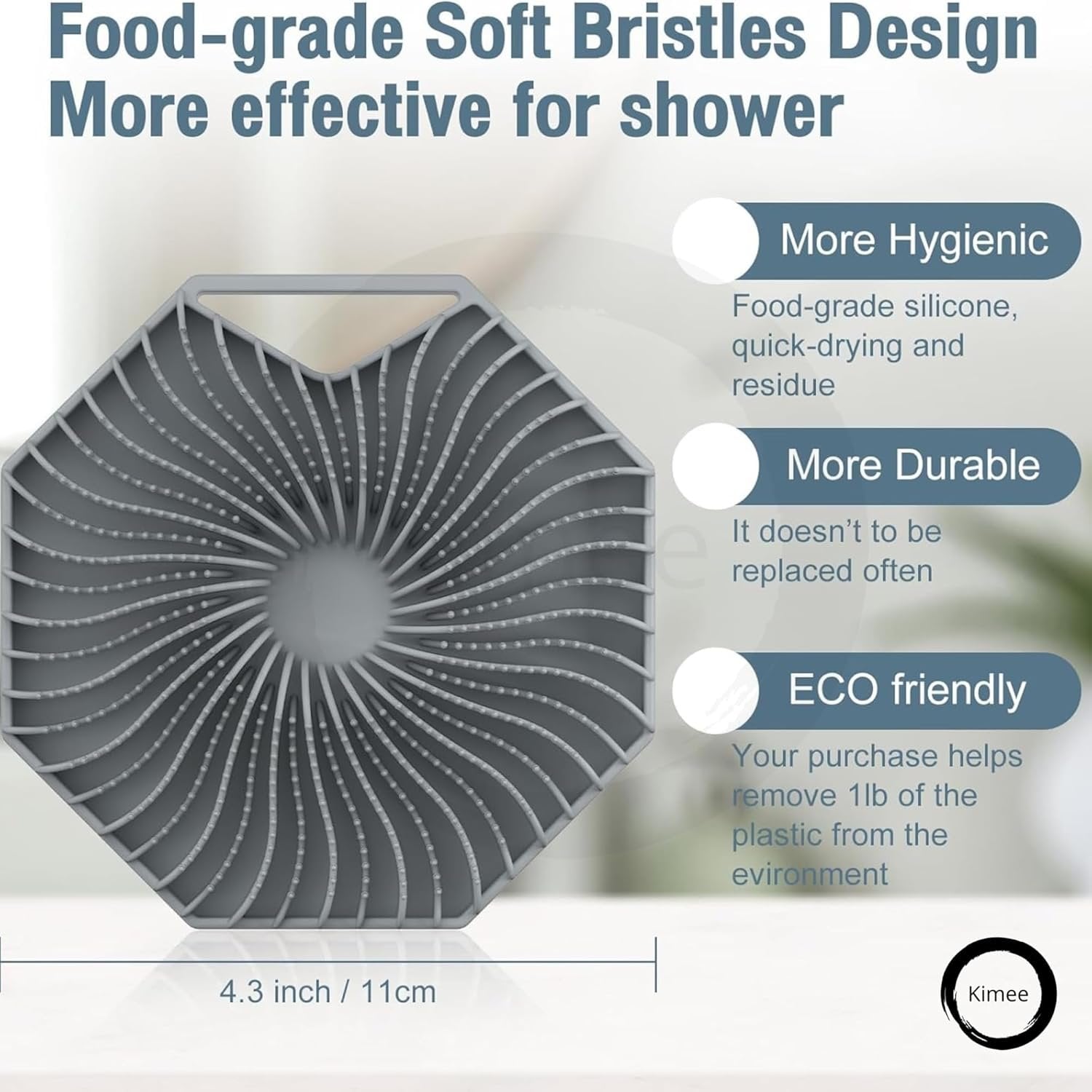 Mini Body Scrubber ? Soft Silicone Exfoliating Shower Brush for Face & Body, Gentle Skin Cleaner for Sensitive Skin, Portable & Quick-Dry Bath Tool for Men & Women